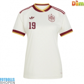 Billiga Spanien Lamine Yamal #19 Bortatröja Dam VM 2026 Kortärmad